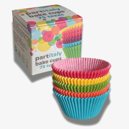 Košíček na Cupcakes Texas - barevný mix, 75 ks