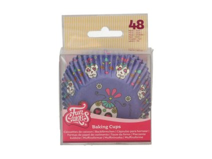 289889 2 kosicky na cupcakes halloween lebky 48ks funcakes