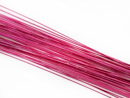 Lesklé sytě růžové, cukrářské floristické drátky 0,812 mm Cake Masters, 50 ks 24G