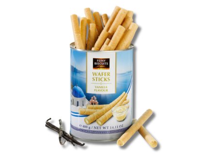 Luxusní řecké trubičky s krémem 400g Biscuit - vanilkové