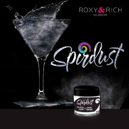 384005 metalicka barva do napoju spirdust cerna 1 5g roxy and rich