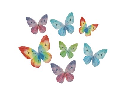 295946 motylci z jedloho papiru 3 6cm 40g 87ks