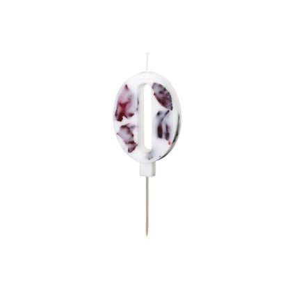 315317 narozeninova svicka cislo 0 s okvetnimi listky