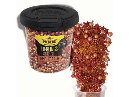 Německé luxusní sladké vánoční sypání |  Rose Gold / Bordó 110 g