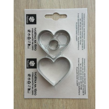 133724 nerezova vykrajovatka sada srdce se stredem