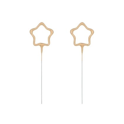 235202 partydeco prskavky ve tvaru hvezdy 2 ks
