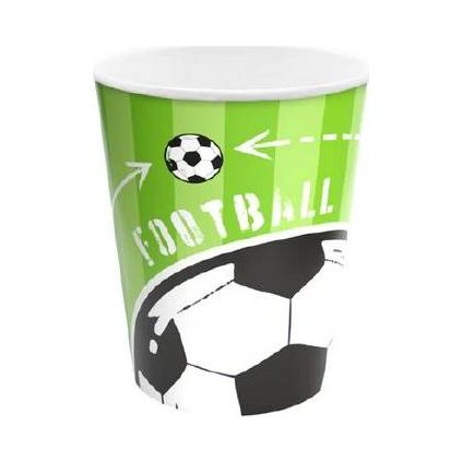 342449 papirove kelimky fotbal 220ml 6ks party pal