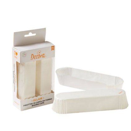 233063 1 papirove kosicky na eclair 135x33x28mm bile 60ks wilton