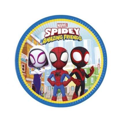 0028694 papirove talire spidey a pratele 23 cm 8 ks 600
