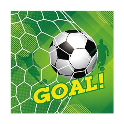 371576 papirove ubrousky fotbal 16x16cm 20ks cakesicq