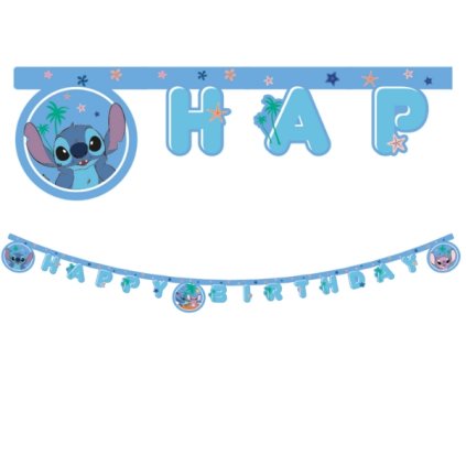 0033337 papirovy banner stitch angel disney happy birthday 600