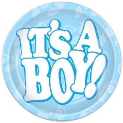 371555 papirovy talir je to kluk 23cm 10ks cakesicq