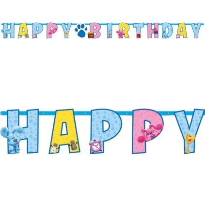 0023934 party napis happy birthday stopy blue modrikovy hadanky 180 x 15 cm 600