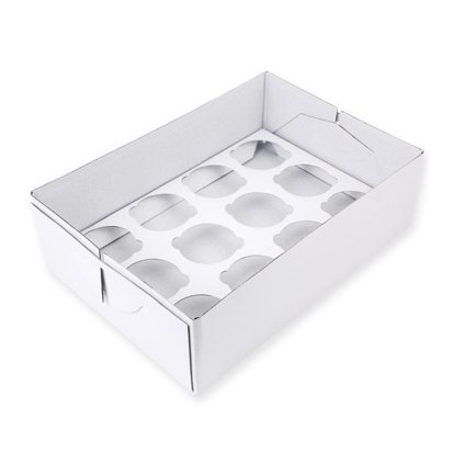 Pevná krabice na cupcakes košíčky od PME vysoká 9 cm