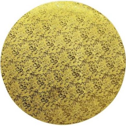 322225 pevna podlozka zlata 20cm kulata sila 1 2cm cakesicq