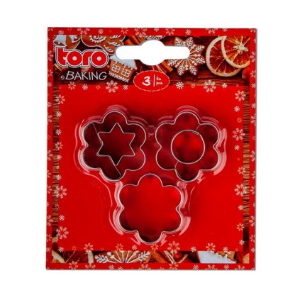 264480 pevna sada vanocnich vykrajovatek kyticka se stredem 3ks toro