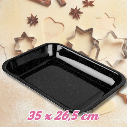 Plech na vánoční cukroví 34 x 26,5 x 5 cm