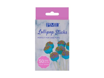 18541 pme spejle na lizatka bile 11 5 cm 50 ks