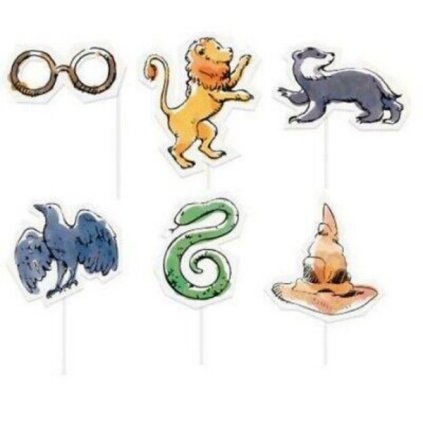 225206 rekvizity do fotokoutku harry potter bradavicke koleje 8 ks