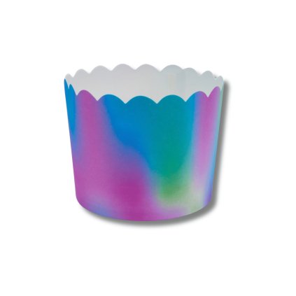 Samonosné košíčky na pečení 60 mm - motiv: Party duhované