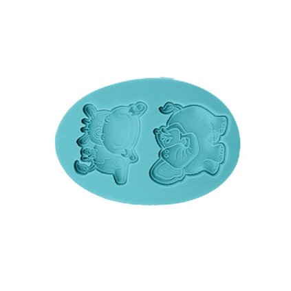 205874 silikonova formicka slon a krava 7 5x11 cm cakesicq