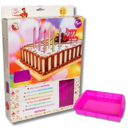 Silikonový plech - pekáč (forma) na pečení 34 x 27 x 5 cm