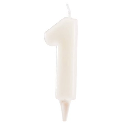 295760 svicka na dort cislo 1 svitici ve tme 6cm dekora