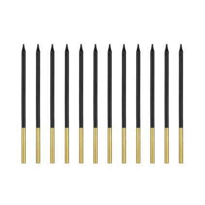 323671 svicky cerne 14 cm 12 ks party deco