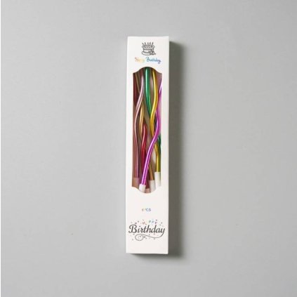 338645 svicky spiralove metalicke barevne 6 ks