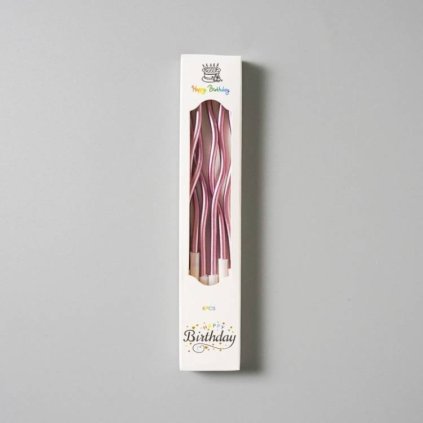 338357 svicky spiralove metalicke ruzovo zlate 6 ks