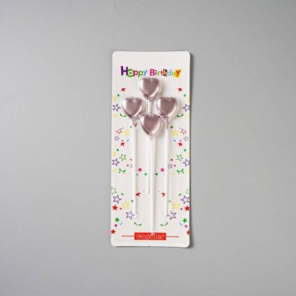 338360 svicky srdce fialove 4 ks