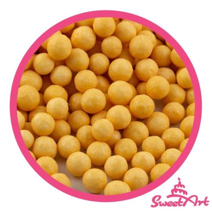 287257 2 sweetart cukrove perly zlatozlute matne 5 mm 80 g