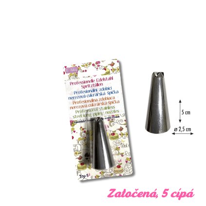 Špička na zdobení dortů - FRANCOUZSKÁ /TRY-1