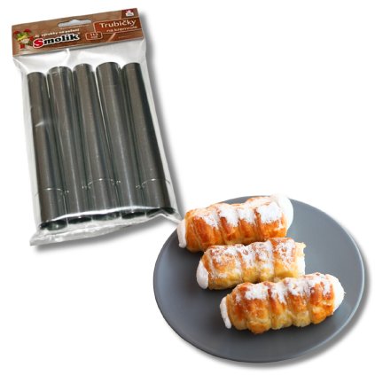 Trubičky 10 ks plechové na kremrole 11,3 cm