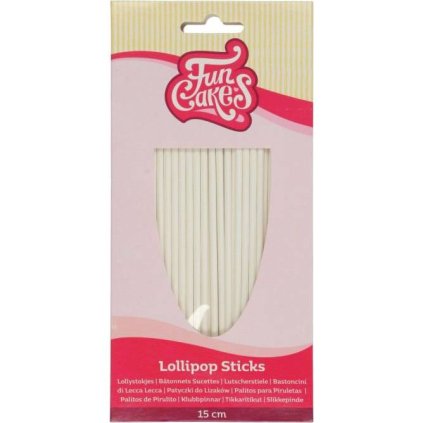 312917 tycinky na lizatka 15cm 50ks funcakes