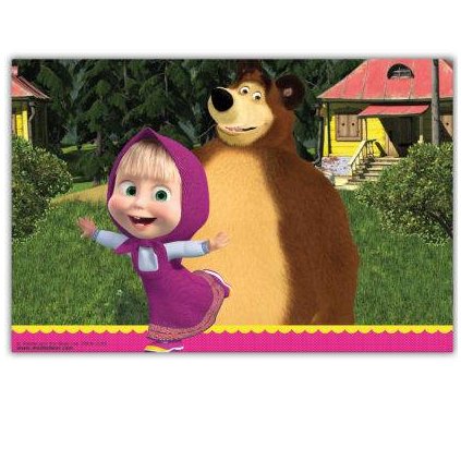 22684 1 ubrus na stul 180x120cm masa a medved procos