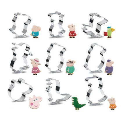 274125 vykrajovatka prasatko pepa 9ks cakesicq