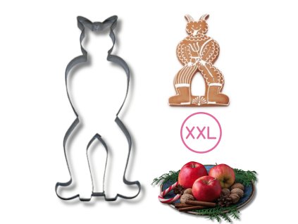 Plechové vykrajovátko na MAXI perník, Čert 21cm