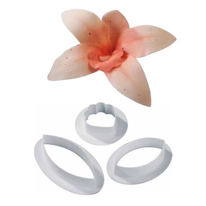 12923 vykrajovatko plast orchidej 3 ks sada
