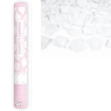 0026420 vystrelovaci konfety bile listky ruzi 40 cm 600