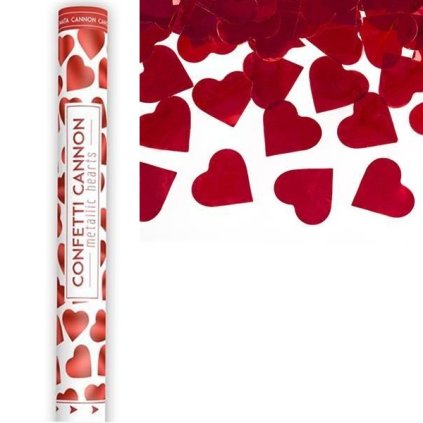 0025043 vystrelovaci konfety cervena srdce 40 cm 600