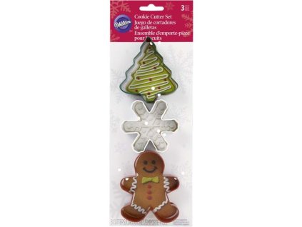 110783 1 wilton sada vykrajovatek stromecek vlocka a pernicek 3 ks