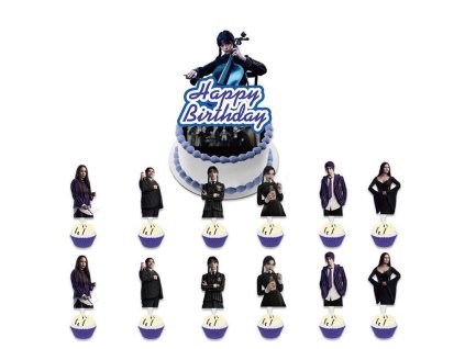 293366 zapich do dortu a muffinu 13ks wednesday cakesicq