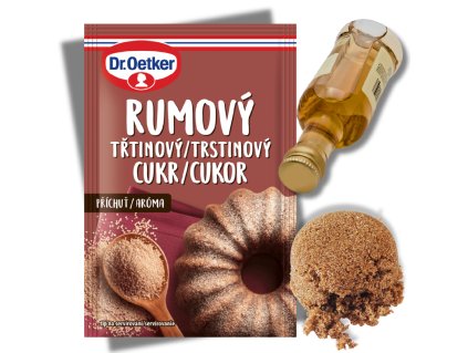 Třtinový cukr s rumovou příchutí 20g Dr.Oetker