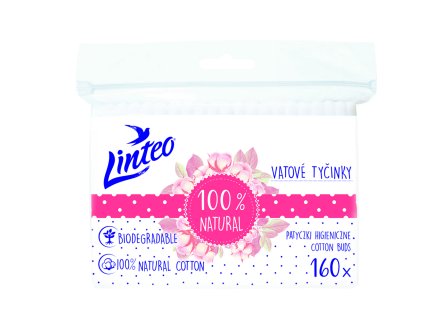 380432 linteo tycinky vatove papirove 160 ks sacek