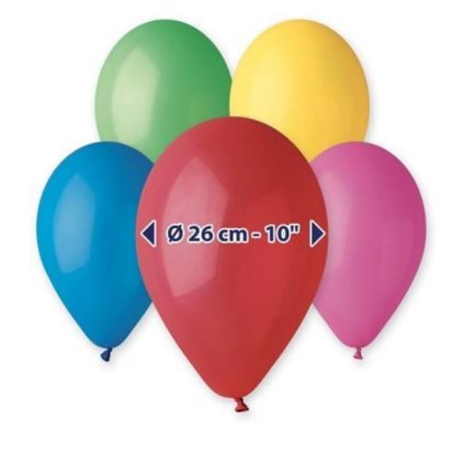 150317 1 balonky nafukovaci 26cm barevny mix 100 ks