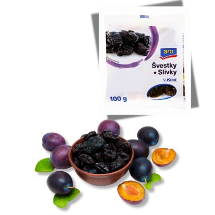 Tmavé sušené švestky z Chile 100g