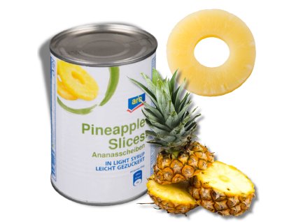 Ananas plátky v akci