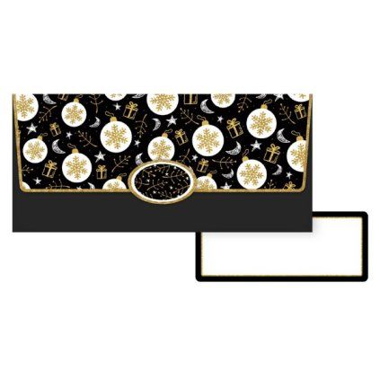 0023673 obalka na penize vanocni ozdoby cerna 600