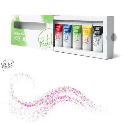 Sada mini gelových barev - základní odstíny, 5 ks x 12g